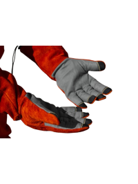 Gants de sablage grenaillage en croûte de cuir - HERO